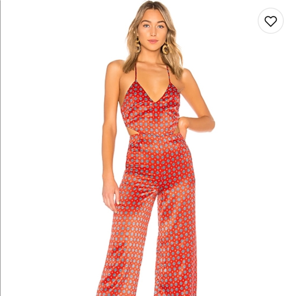 House of Harlow 1960s silk romper